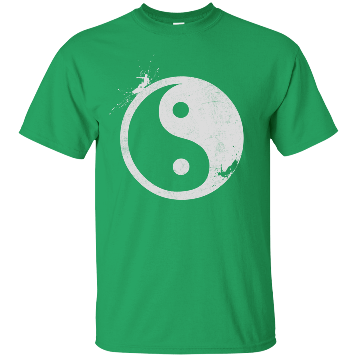 T-Shirts Irish Green / S Yin Yang Surfer T-Shirt