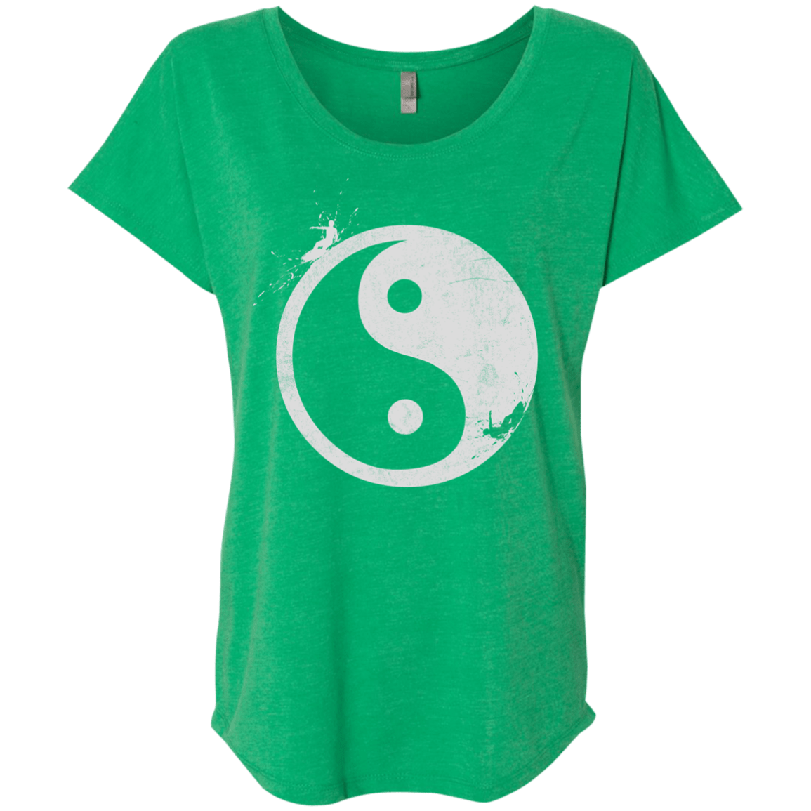 Yin Yang Surfer Triblend Dolman Sleeve