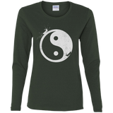 T-Shirts Forest / S Yin Yang Surfer Women's Long Sleeve T-Shirt