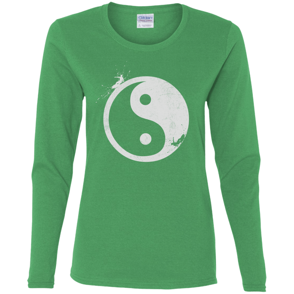 T-Shirts Irish Green / S Yin Yang Surfer Women's Long Sleeve T-Shirt