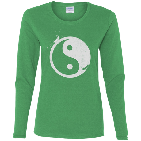 T-Shirts Irish Green / S Yin Yang Surfer Women's Long Sleeve T-Shirt