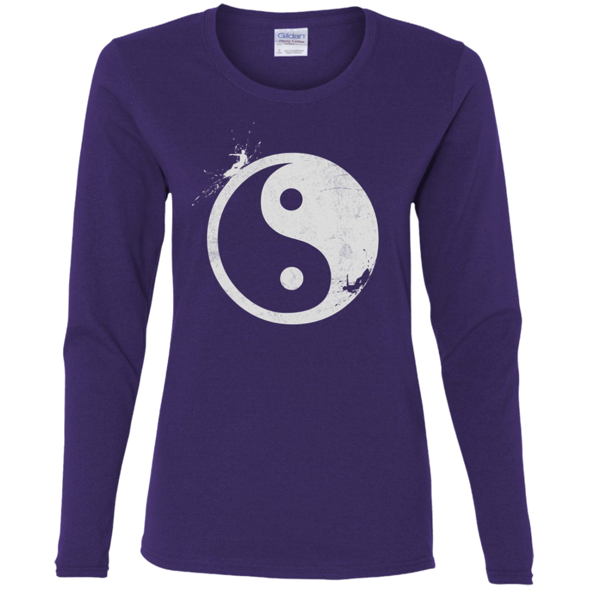 T-Shirts Purple / S Yin Yang Surfer Women's Long Sleeve T-Shirt