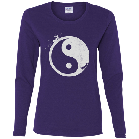 T-Shirts Purple / S Yin Yang Surfer Women's Long Sleeve T-Shirt