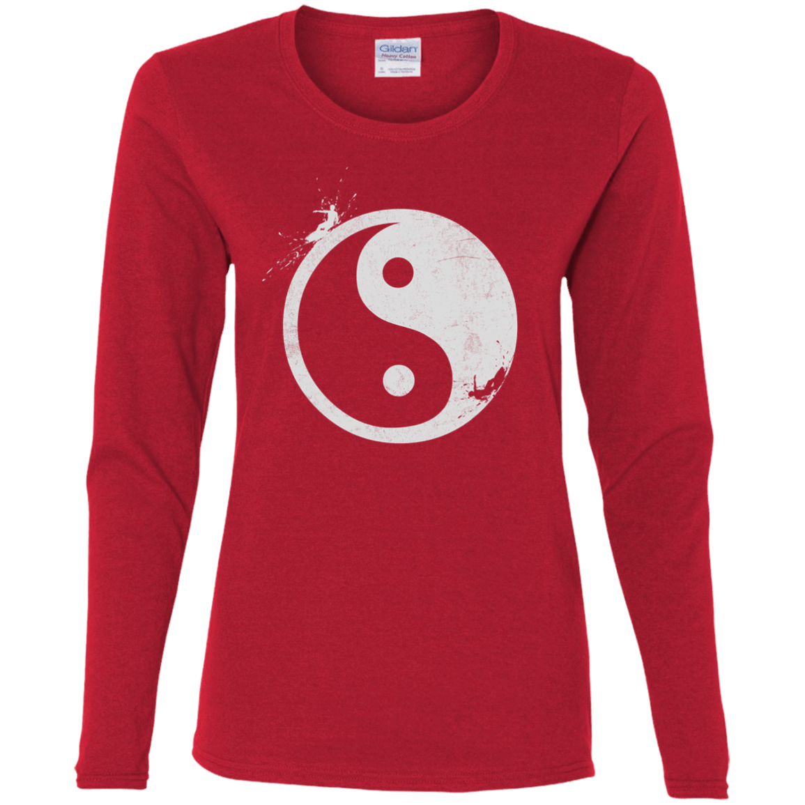 T-Shirts Red / S Yin Yang Surfer Women's Long Sleeve T-Shirt