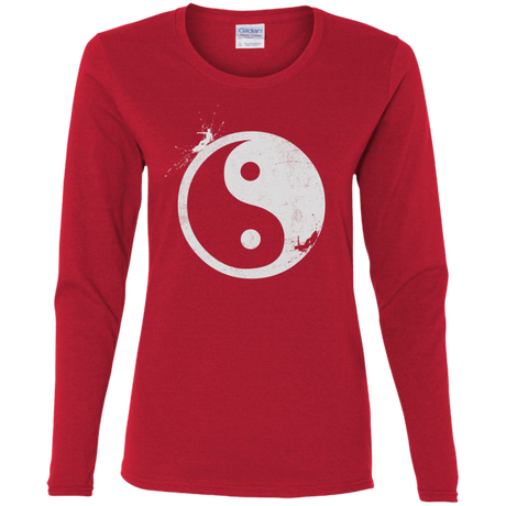 T-Shirts Red / S Yin Yang Surfer Women's Long Sleeve T-Shirt