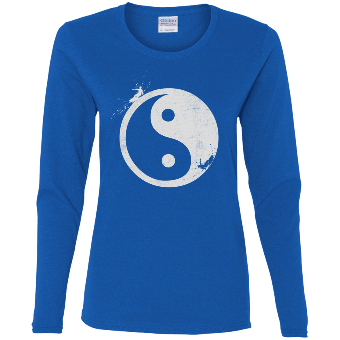 T-Shirts Royal / S Yin Yang Surfer Women's Long Sleeve T-Shirt