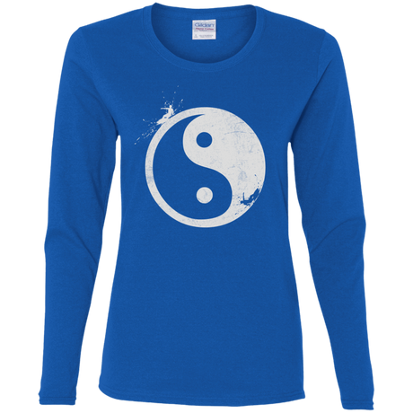 T-Shirts Royal / S Yin Yang Surfer Women's Long Sleeve T-Shirt