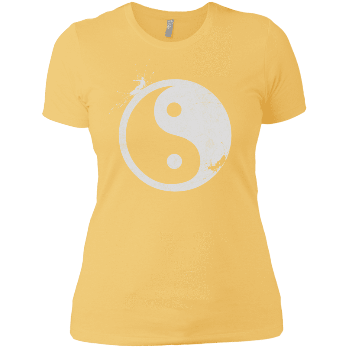 T-Shirts Banana Cream/ / X-Small Yin Yang Surfer Women's Premium T-Shirt