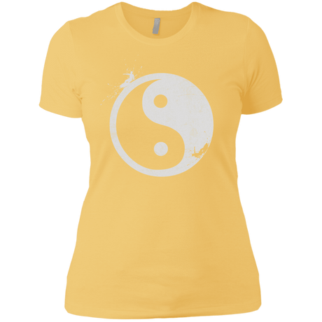 T-Shirts Banana Cream/ / X-Small Yin Yang Surfer Women's Premium T-Shirt