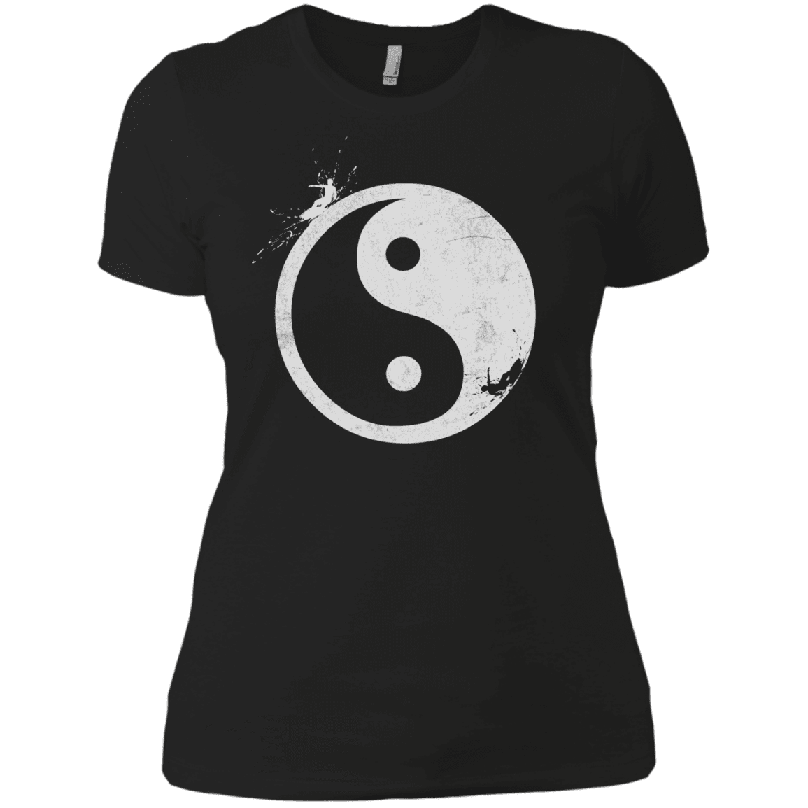 T-Shirts Black / X-Small Yin Yang Surfer Women's Premium T-Shirt