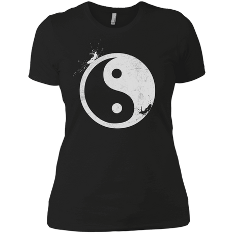 T-Shirts Black / X-Small Yin Yang Surfer Women's Premium T-Shirt