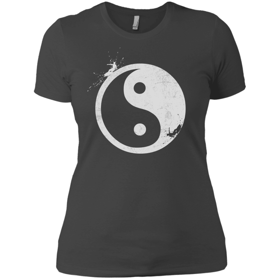 T-Shirts Heavy Metal / X-Small Yin Yang Surfer Women's Premium T-Shirt