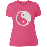 T-Shirts Hot Pink / X-Small Yin Yang Surfer Women's Premium T-Shirt