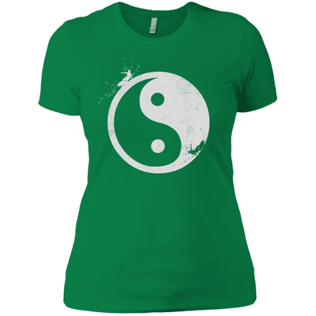 T-Shirts Kelly Green / X-Small Yin Yang Surfer Women's Premium T-Shirt