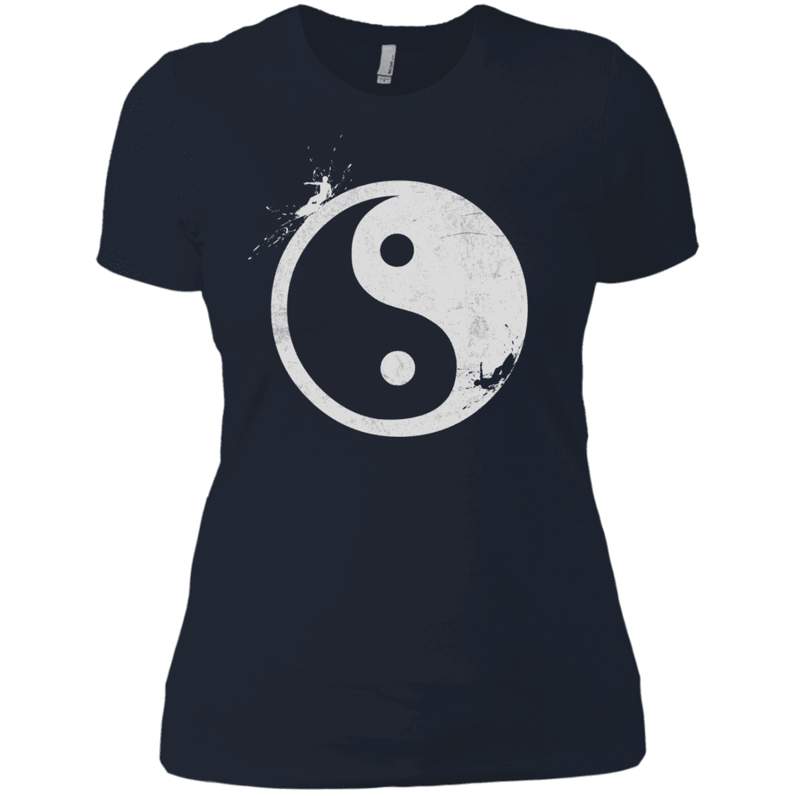 T-Shirts Midnight Navy / X-Small Yin Yang Surfer Women's Premium T-Shirt