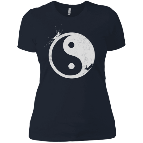 T-Shirts Midnight Navy / X-Small Yin Yang Surfer Women's Premium T-Shirt