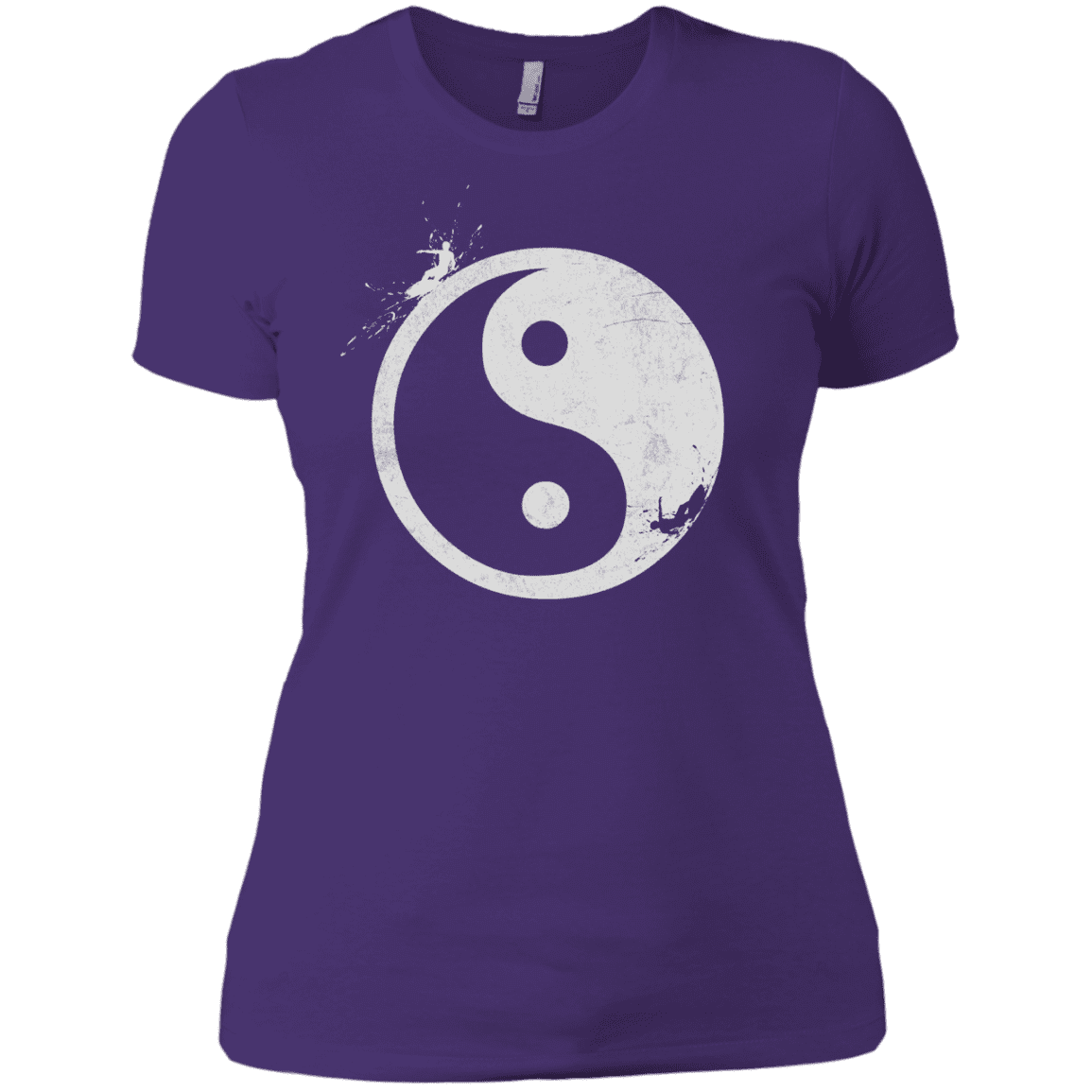 T-Shirts Purple Rush/ / X-Small Yin Yang Surfer Women's Premium T-Shirt