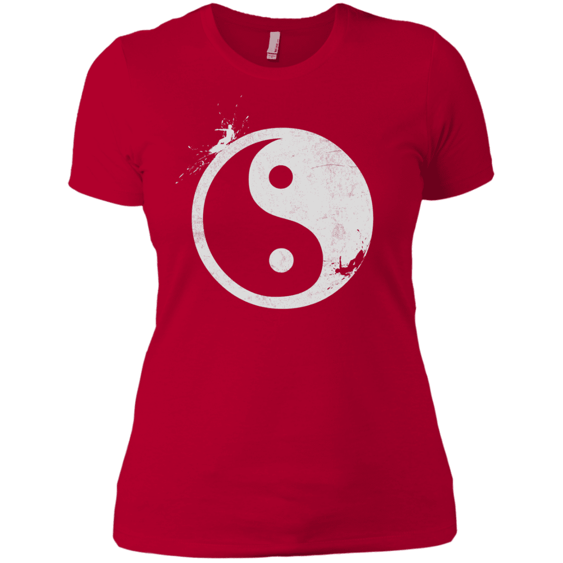 T-Shirts Red / X-Small Yin Yang Surfer Women's Premium T-Shirt