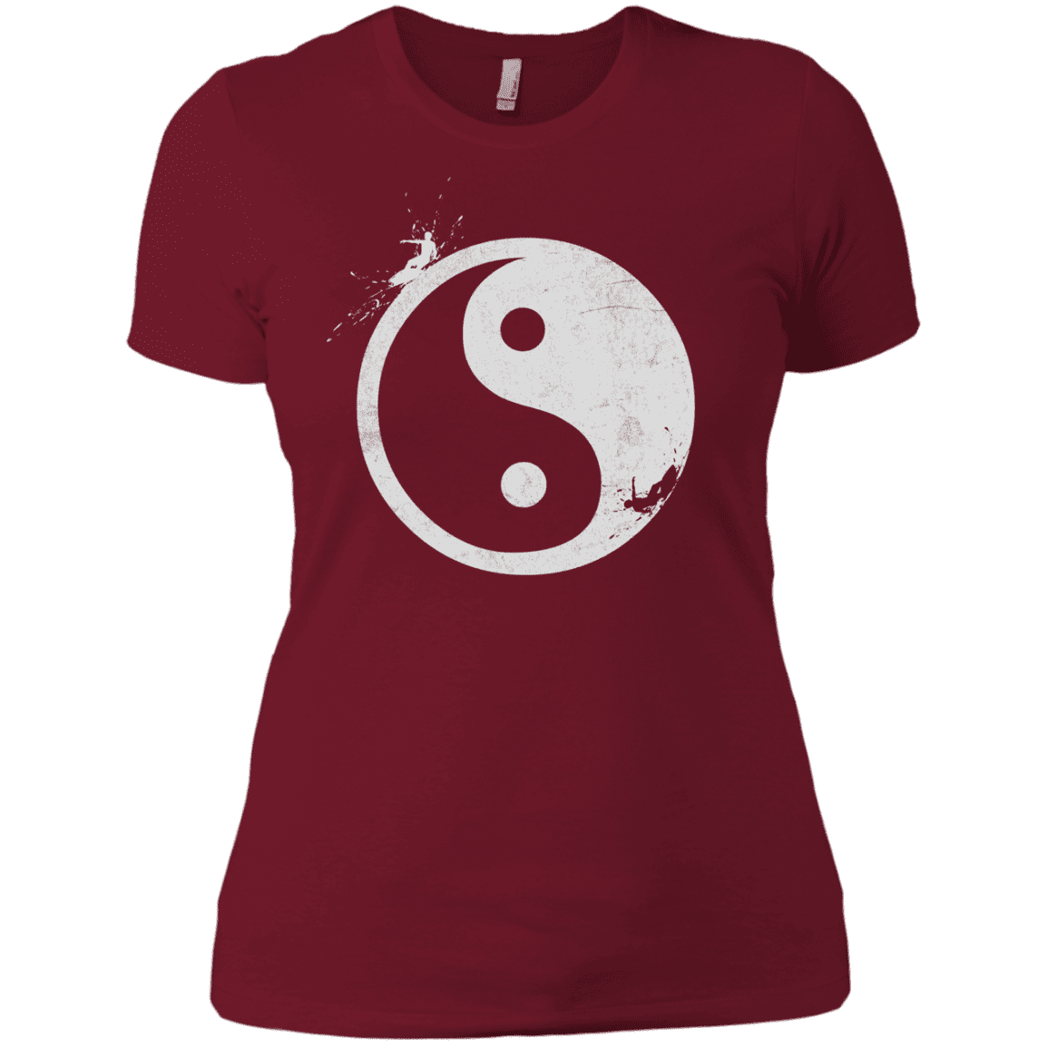 T-Shirts Scarlet / X-Small Yin Yang Surfer Women's Premium T-Shirt