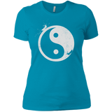 T-Shirts Turquoise / X-Small Yin Yang Surfer Women's Premium T-Shirt