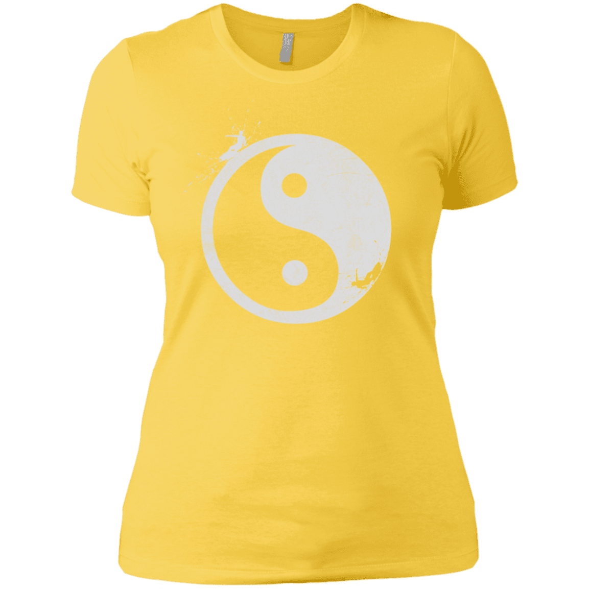 T-Shirts Vibrant Yellow / X-Small Yin Yang Surfer Women's Premium T-Shirt