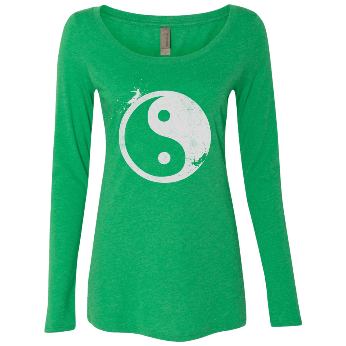 Yin Yang Surfer Women's Triblend Long Sleeve Shirt