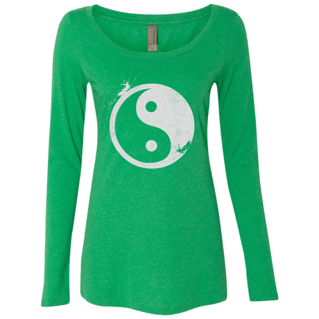 Yin Yang Surfer Women's Triblend Long Sleeve Shirt