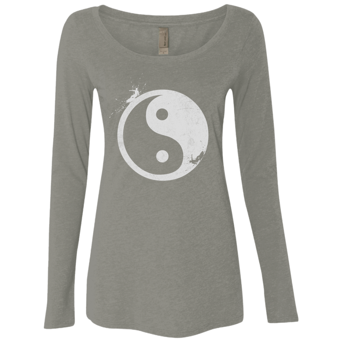 Yin Yang Surfer Women's Triblend Long Sleeve Shirt