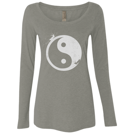 Yin Yang Surfer Women's Triblend Long Sleeve Shirt