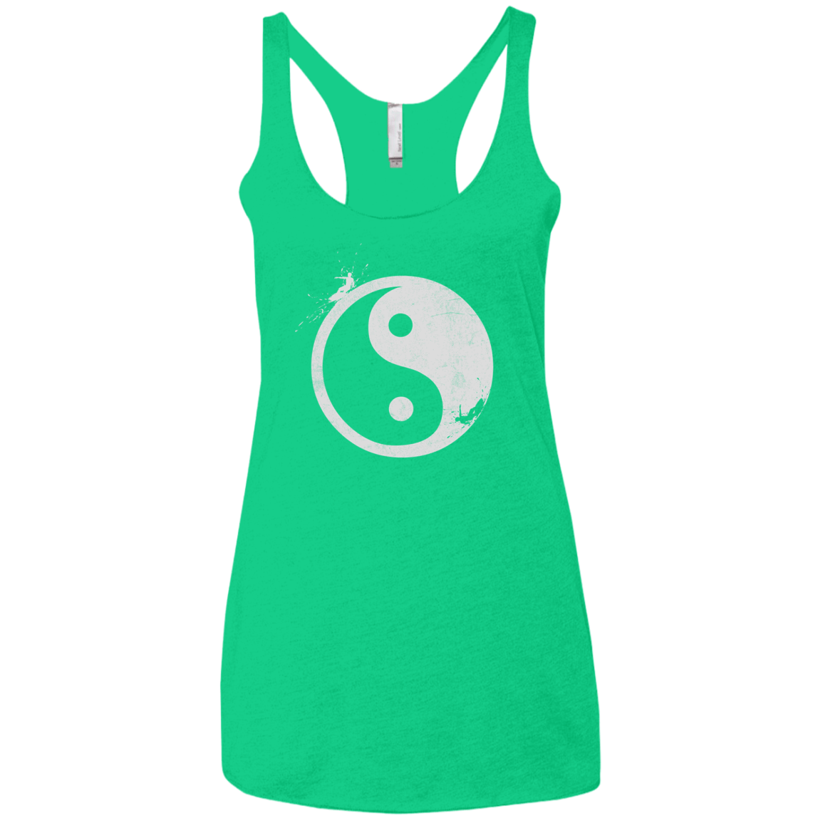 Yin Yang Surfer Women's Triblend Racerback Tank