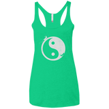 Yin Yang Surfer Women's Triblend Racerback Tank