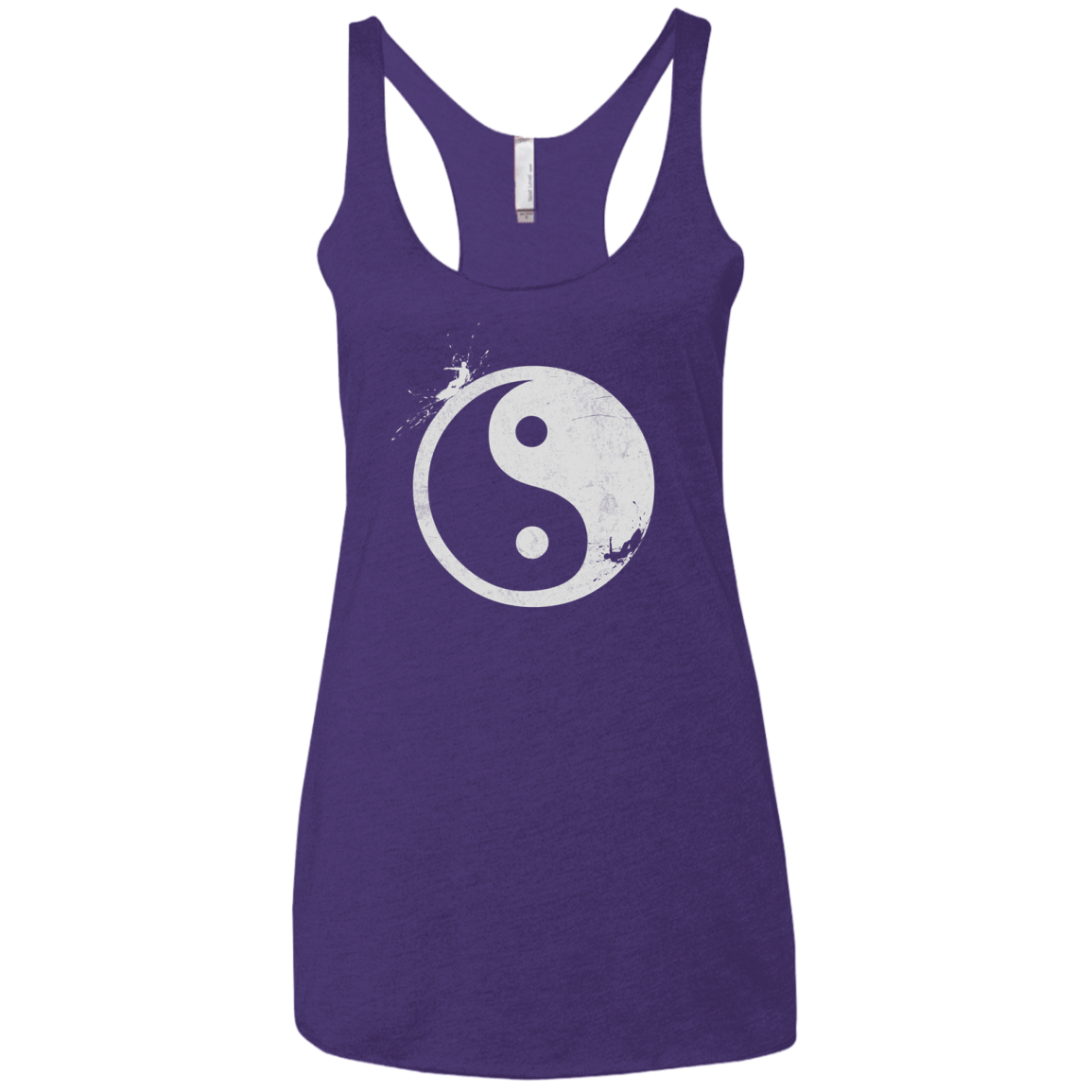 Yin Yang Surfer Women's Triblend Racerback Tank