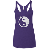 Yin Yang Surfer Women's Triblend Racerback Tank