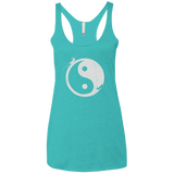 Yin Yang Surfer Women's Triblend Racerback Tank