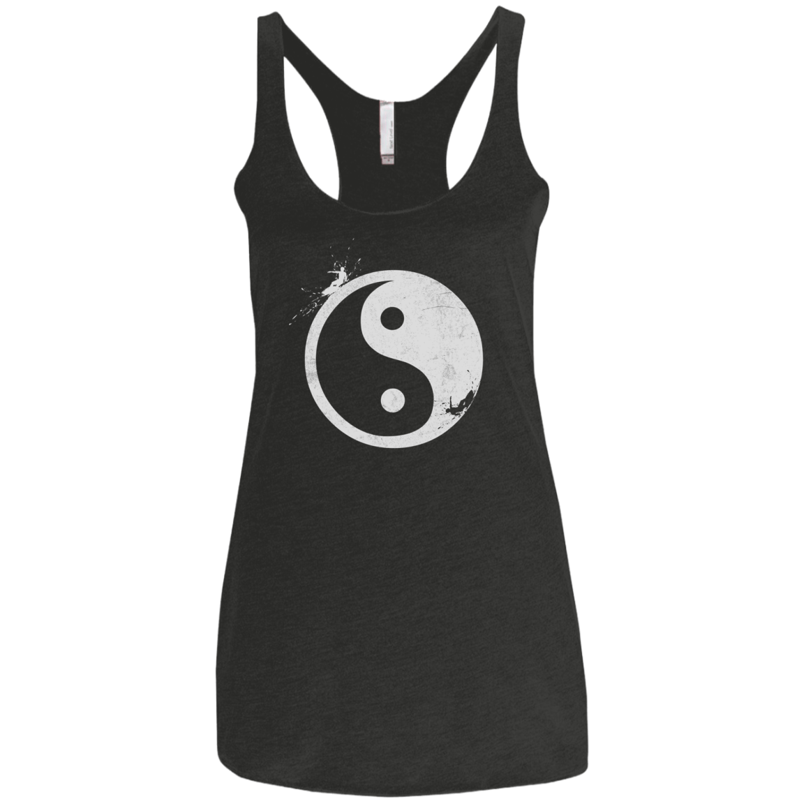 Yin Yang Surfer Women's Triblend Racerback Tank