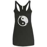 Yin Yang Surfer Women's Triblend Racerback Tank
