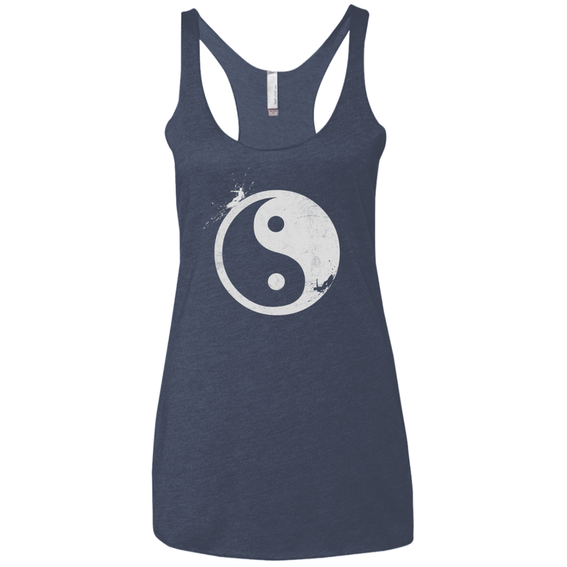 Yin Yang Surfer Women's Triblend Racerback Tank