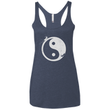 Yin Yang Surfer Women's Triblend Racerback Tank