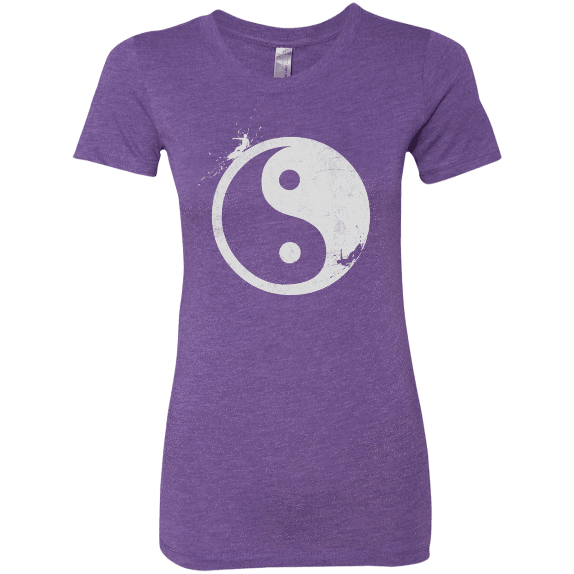 T-Shirts Purple Rush / S Yin Yang Surfer Women's Triblend T-Shirt