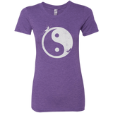 T-Shirts Purple Rush / S Yin Yang Surfer Women's Triblend T-Shirt