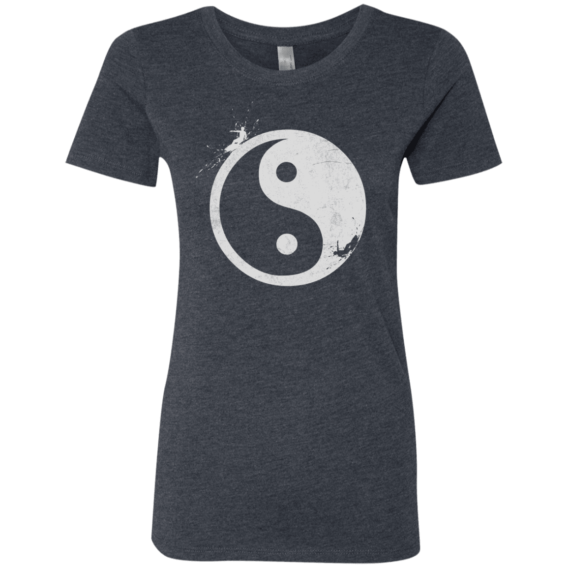 T-Shirts Vintage Navy / S Yin Yang Surfer Women's Triblend T-Shirt
