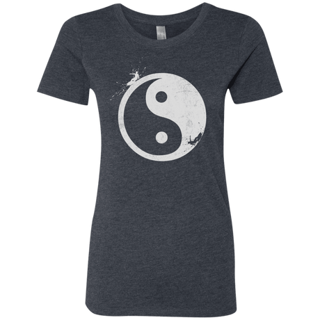 T-Shirts Vintage Navy / S Yin Yang Surfer Women's Triblend T-Shirt