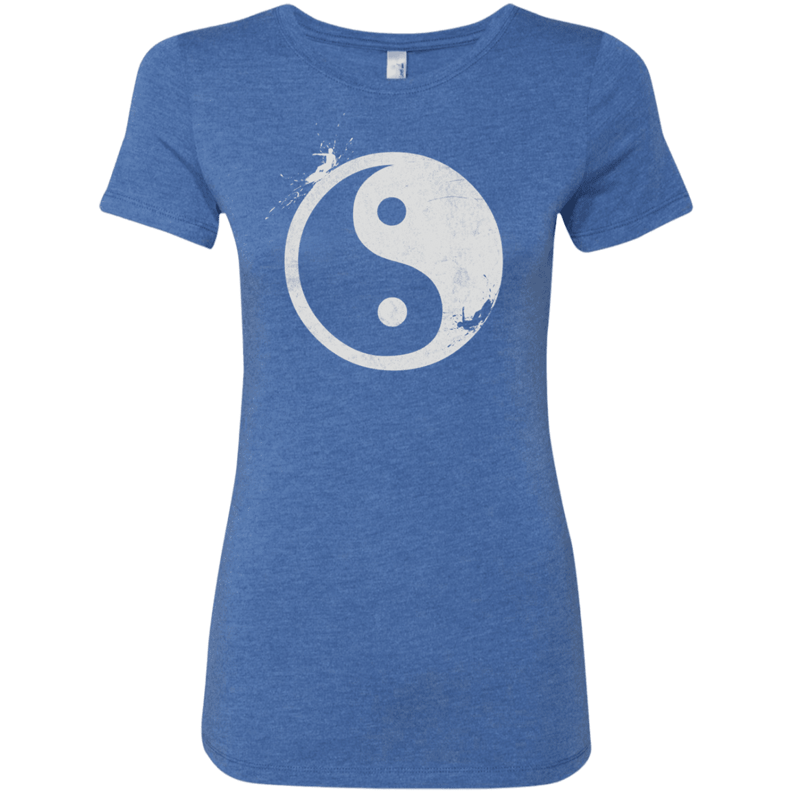 T-Shirts Vintage Royal / S Yin Yang Surfer Women's Triblend T-Shirt