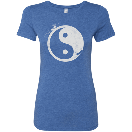 T-Shirts Vintage Royal / S Yin Yang Surfer Women's Triblend T-Shirt