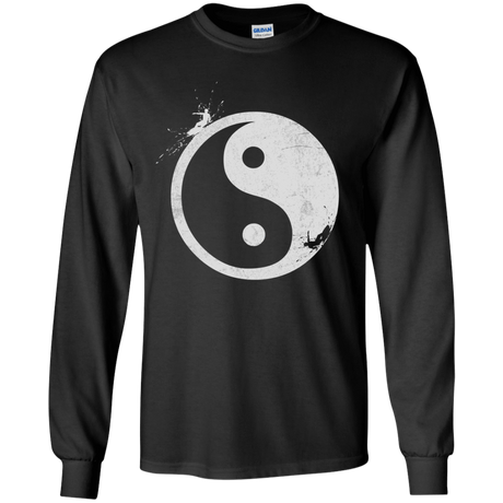 Yin Yang Surfer Youth Long Sleeve T-Shirt