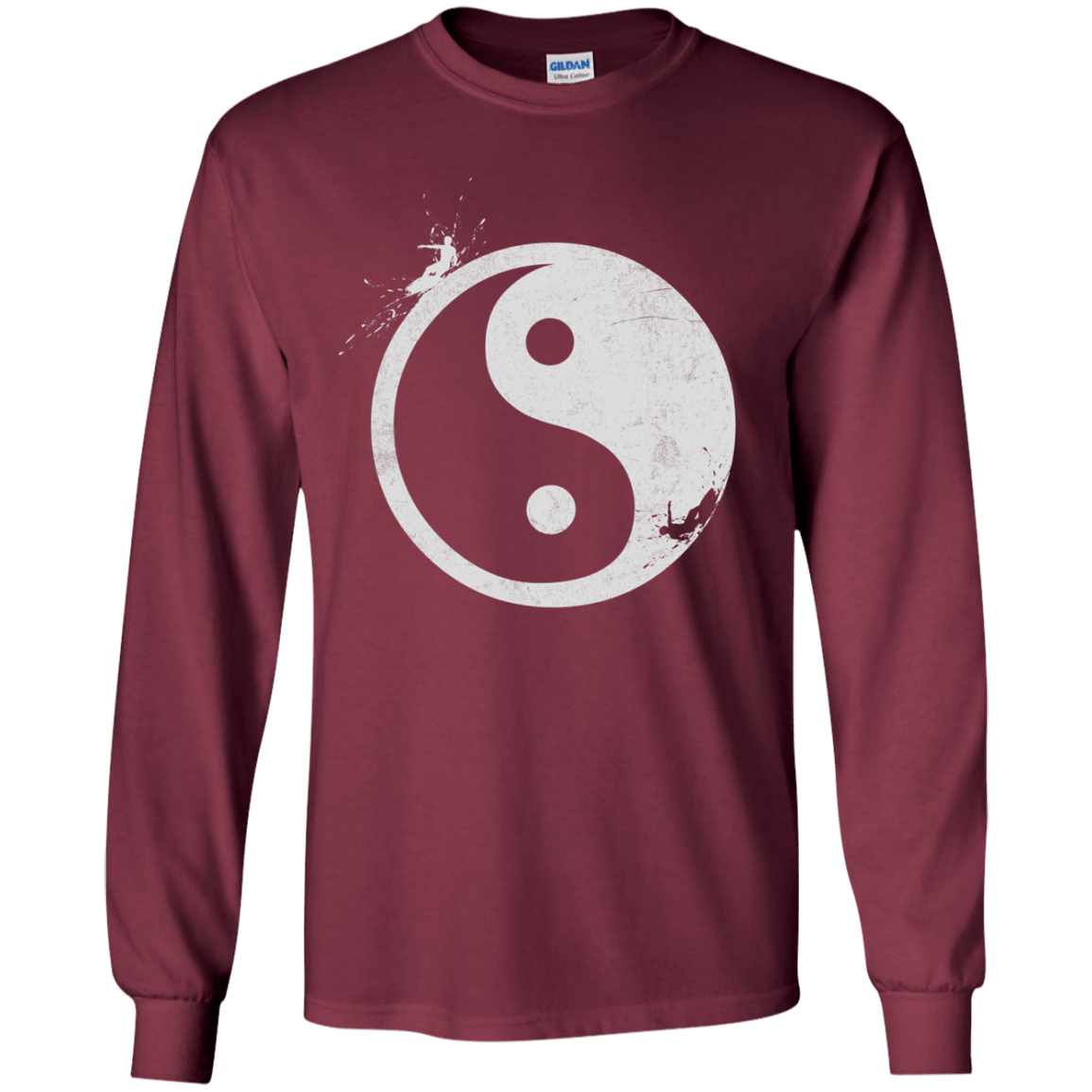 Yin Yang Surfer Youth Long Sleeve T-Shirt