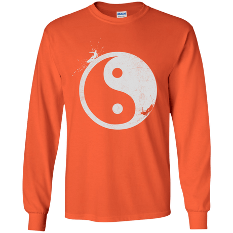 Yin Yang Surfer Youth Long Sleeve T-Shirt