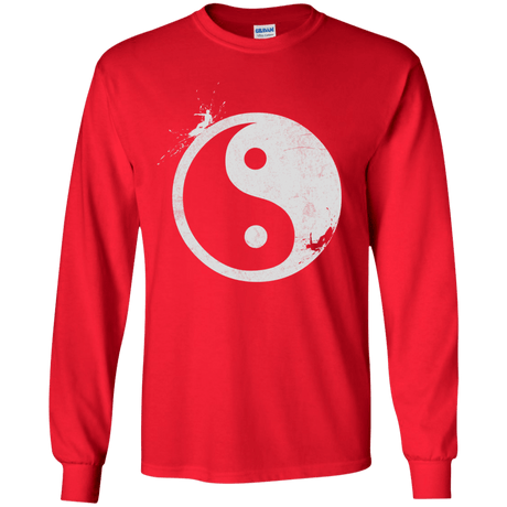 Yin Yang Surfer Youth Long Sleeve T-Shirt