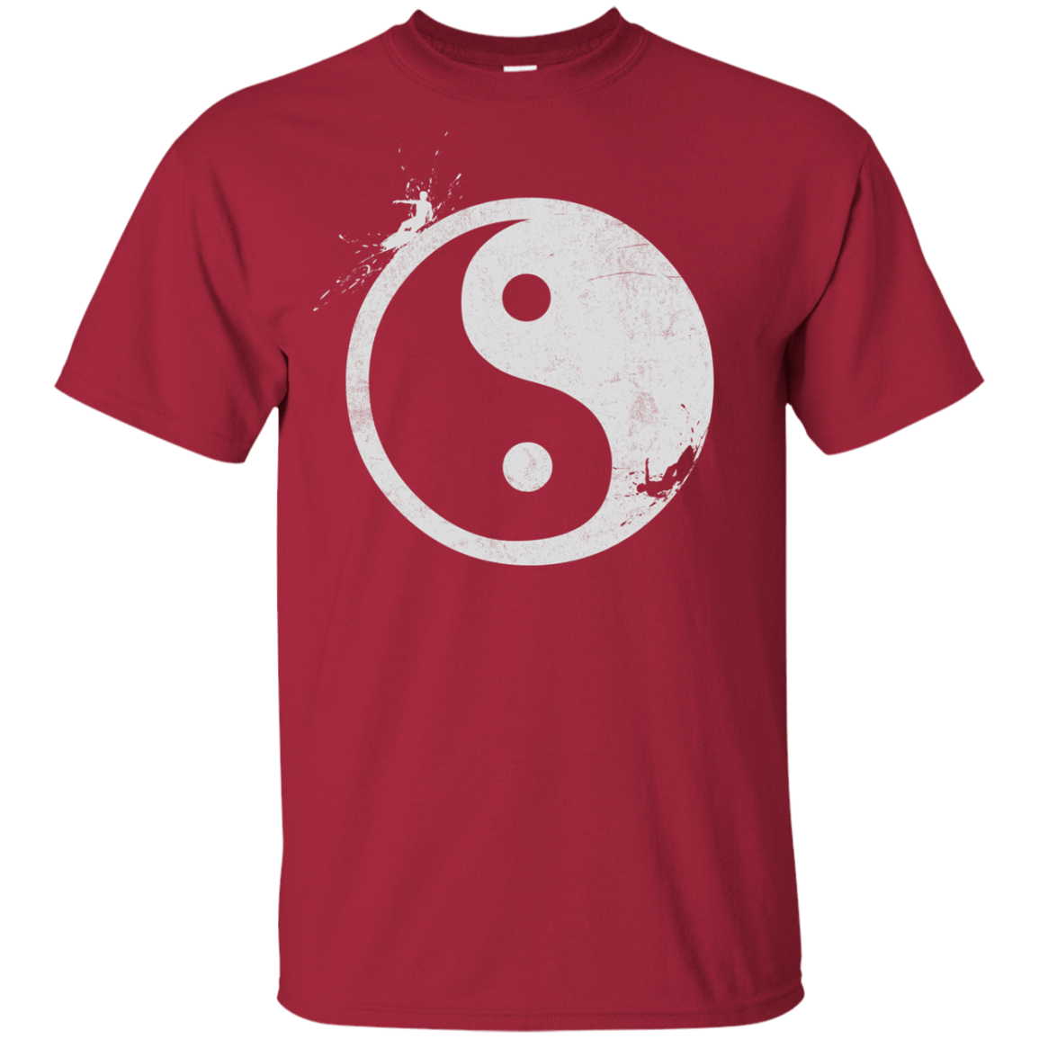 T-Shirts Cardinal / YXS Yin Yang Surfer Youth T-Shirt