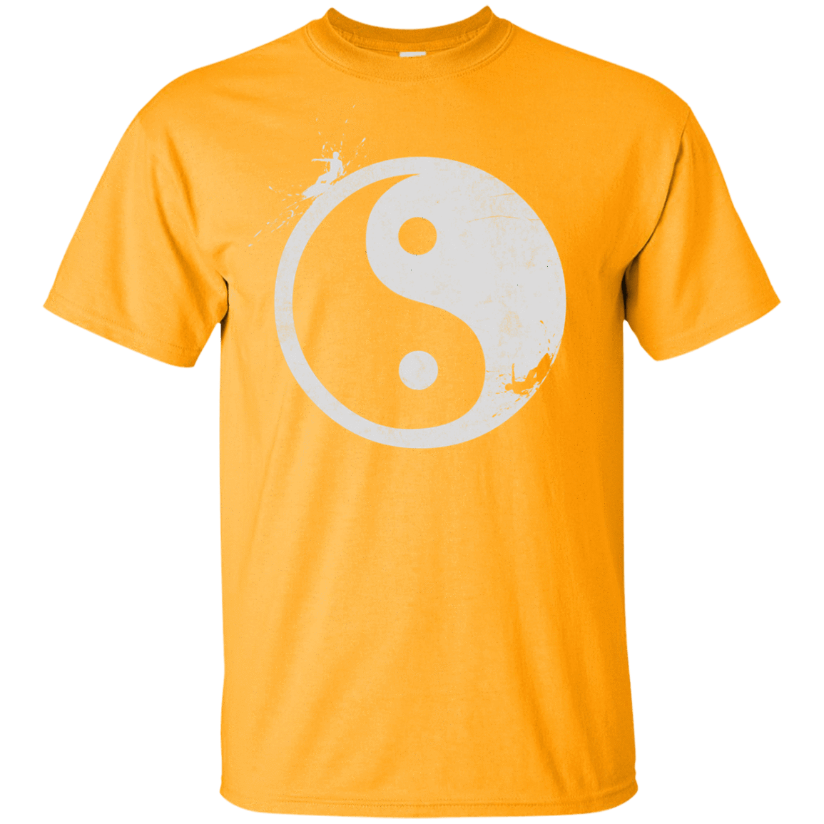 T-Shirts Gold / YXS Yin Yang Surfer Youth T-Shirt